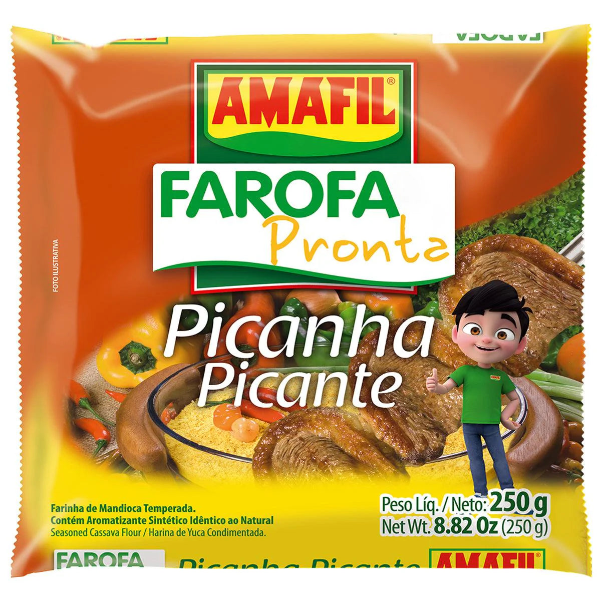 Amafil Farofa Pronta Picanha Pic.250g