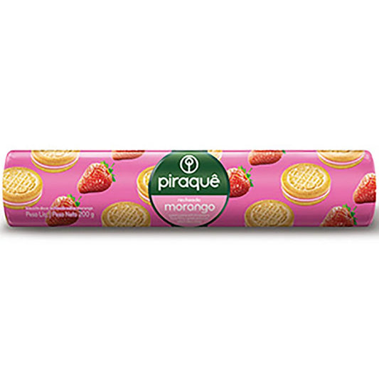 Piraque Biscoito Recheado Morango 160g