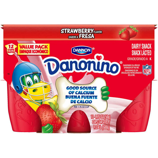 Danonino Strawberry Yog.12PK 50g