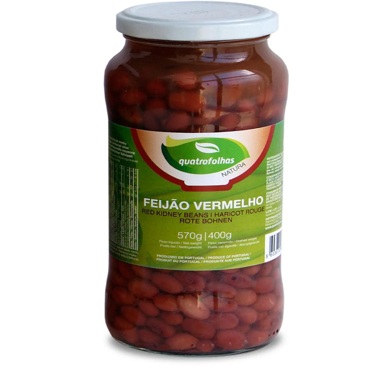 4Folhas Feijao Vermelho Cozido 400g