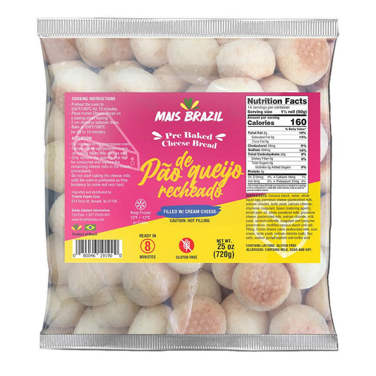 Mais Brasil Pao de Queijo Recheado com Cream Cheese LARGE BAG